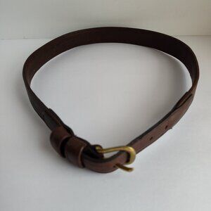 Coach Vintage Genuine Leather Belt w/ Gold Buckle
